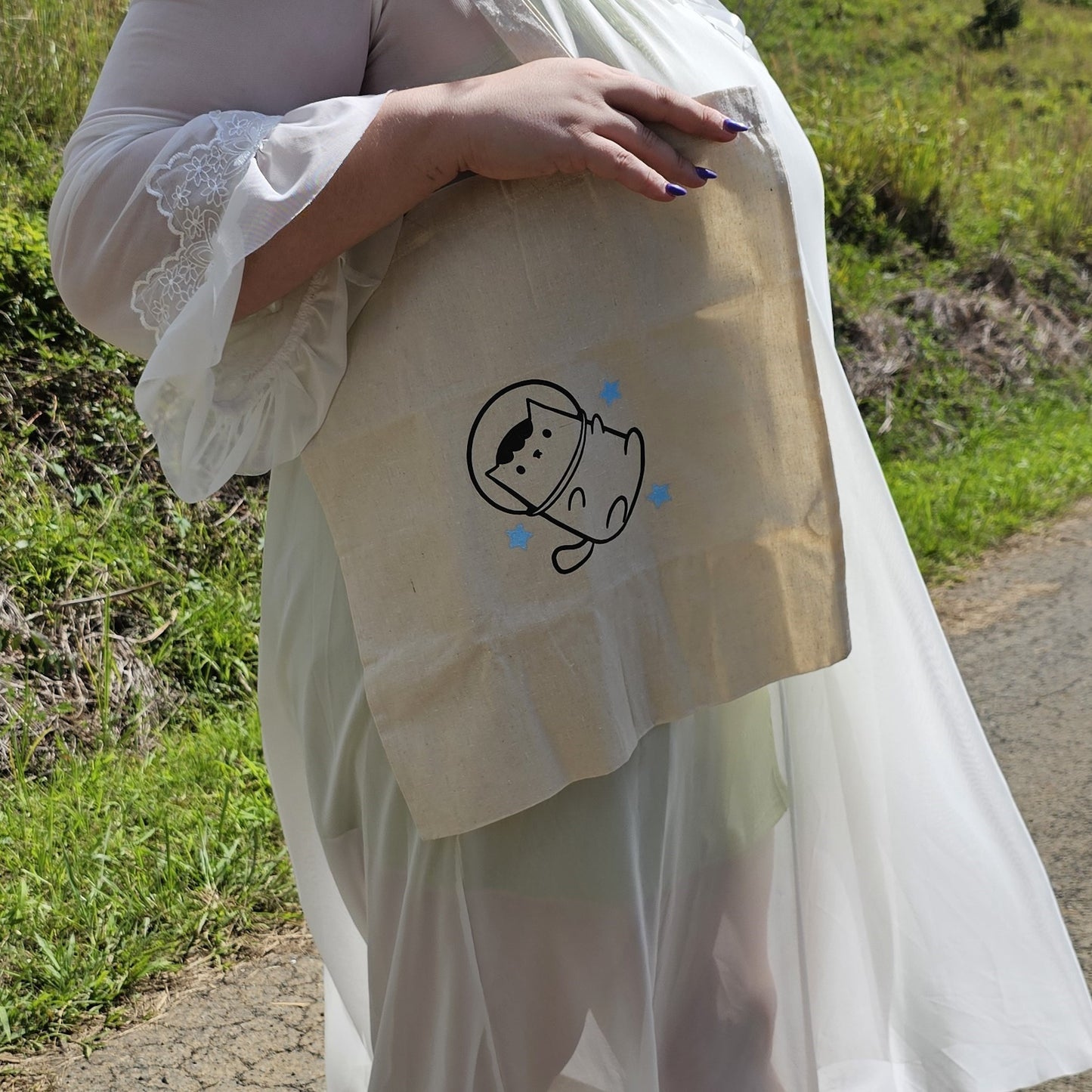 Tote bag "astronaut cat"