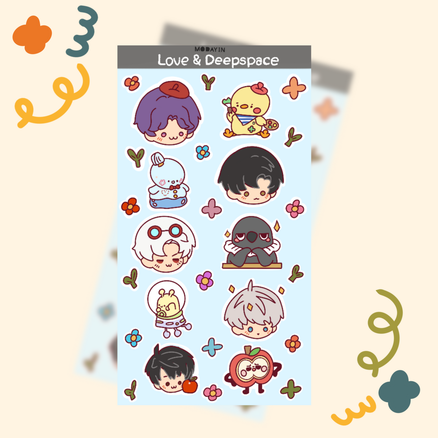 Sticker Sheet " Love & deepspace"