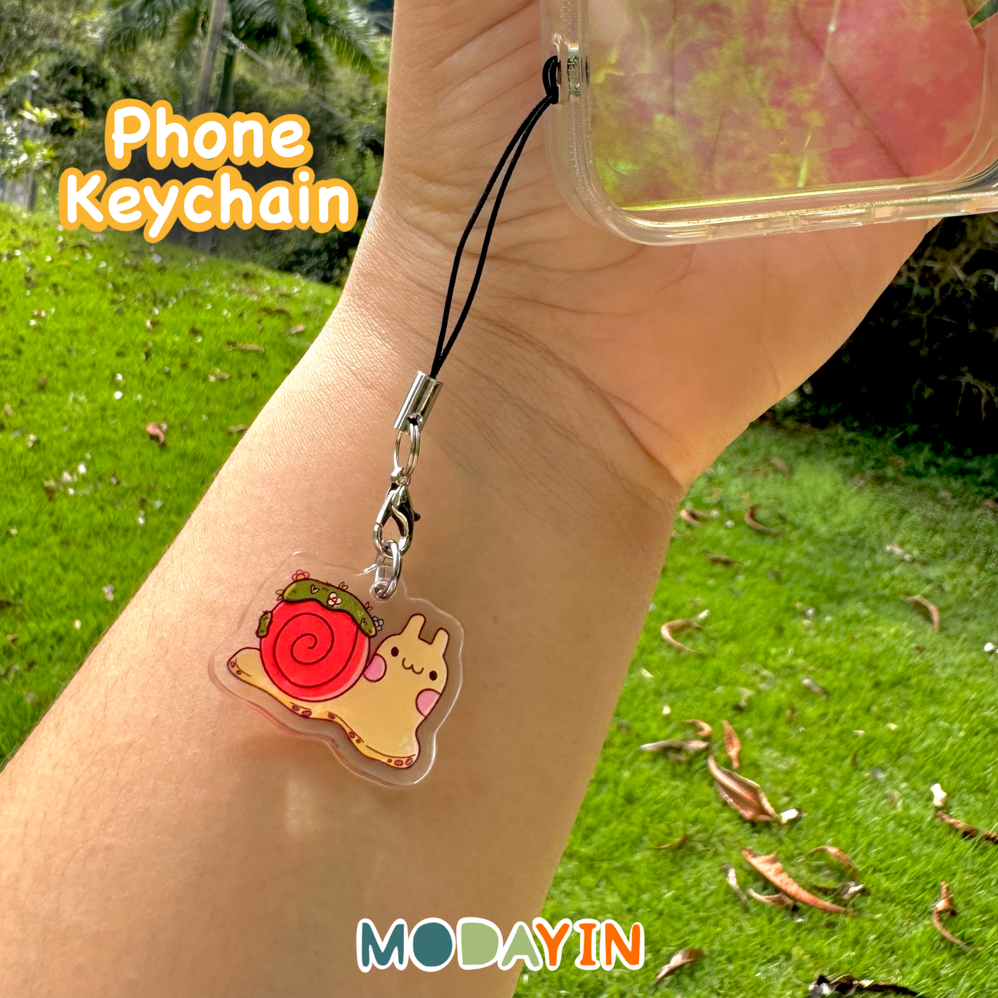 Phone charm " Cute Snail "