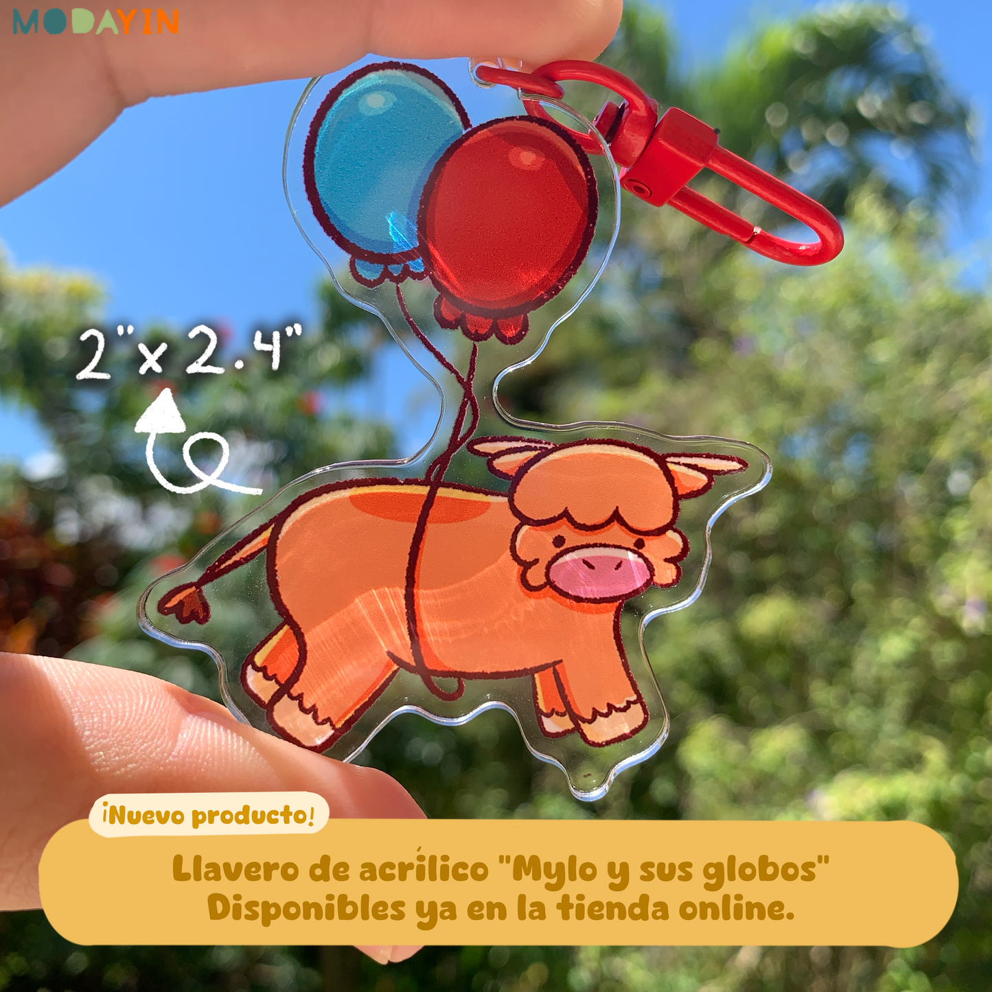 Keychain "Mylo y sus globos"