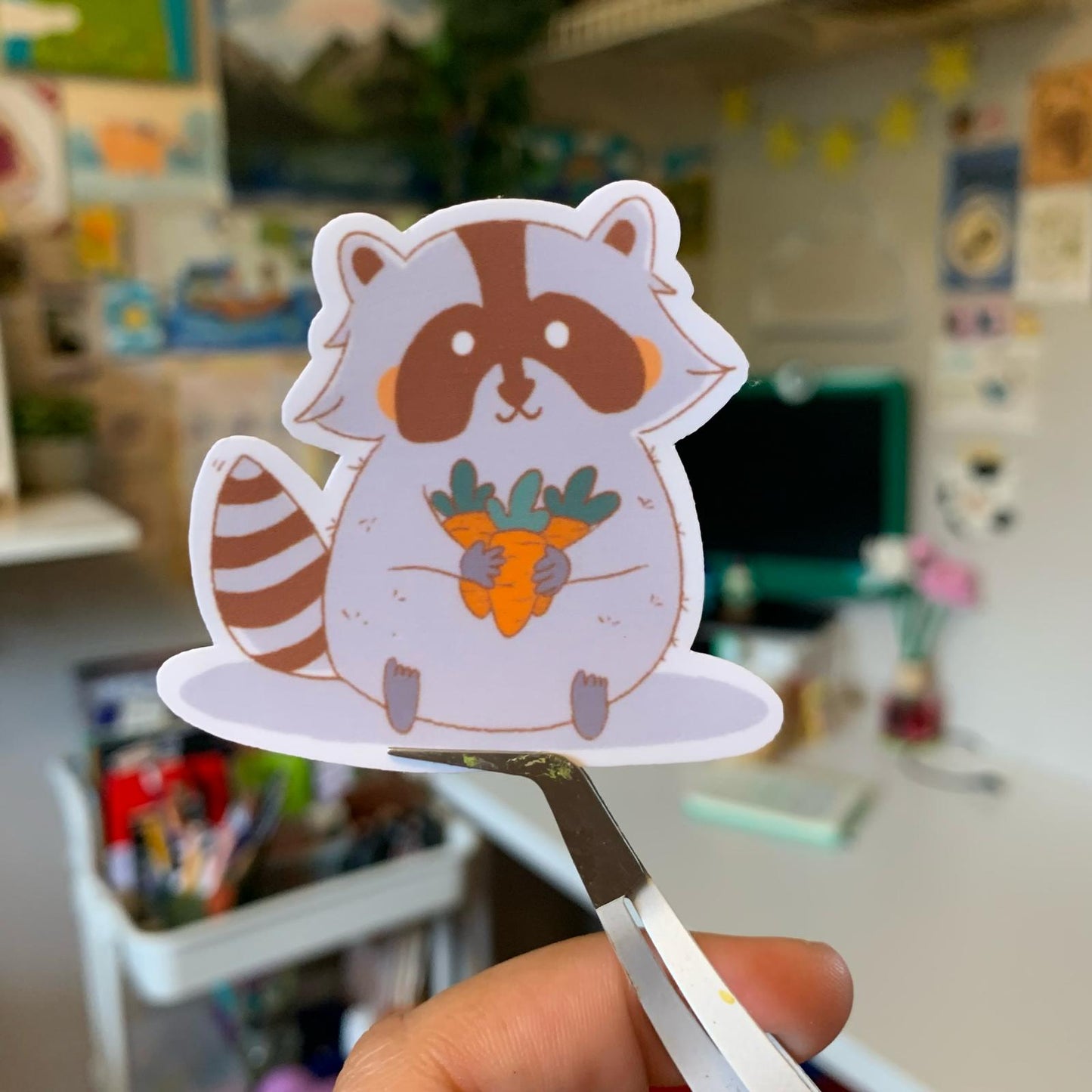Sticker "Cute raccon"
