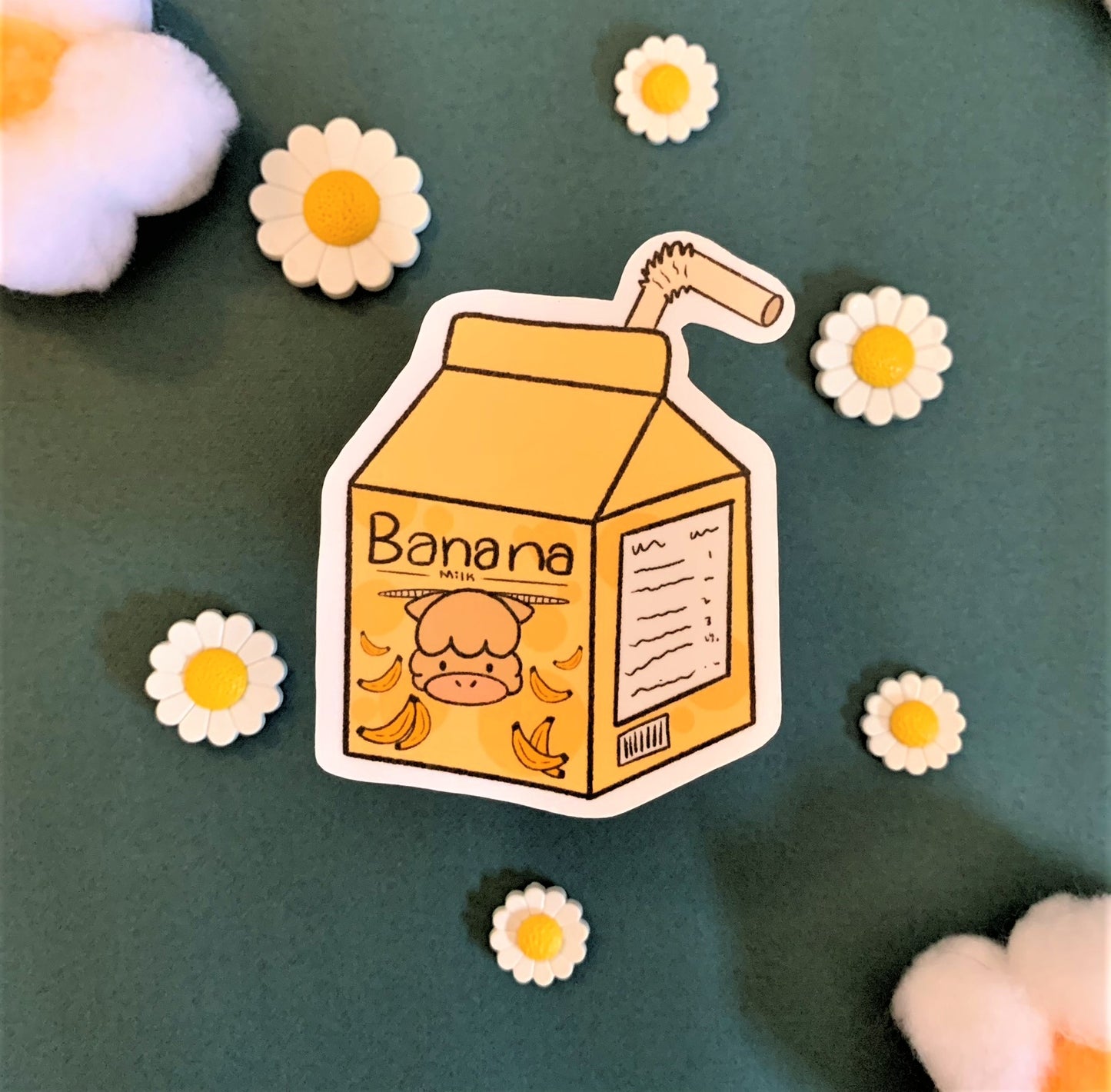 Sticker set of 3 "Cute Milk box"