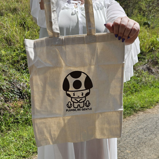 Tote bag "Mushroom-Please, be gentle"