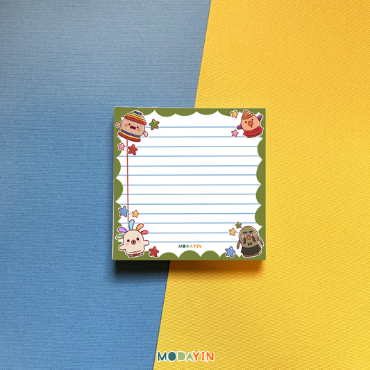MemoPad "ACNH gyroids"