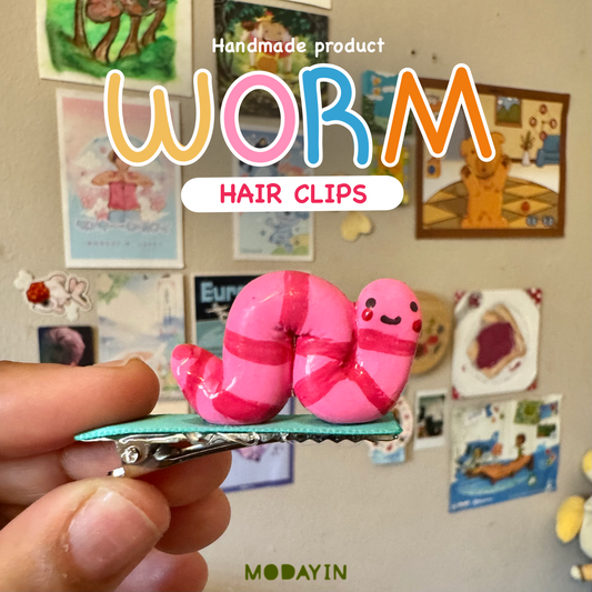 Hair Clips |Cute Worm