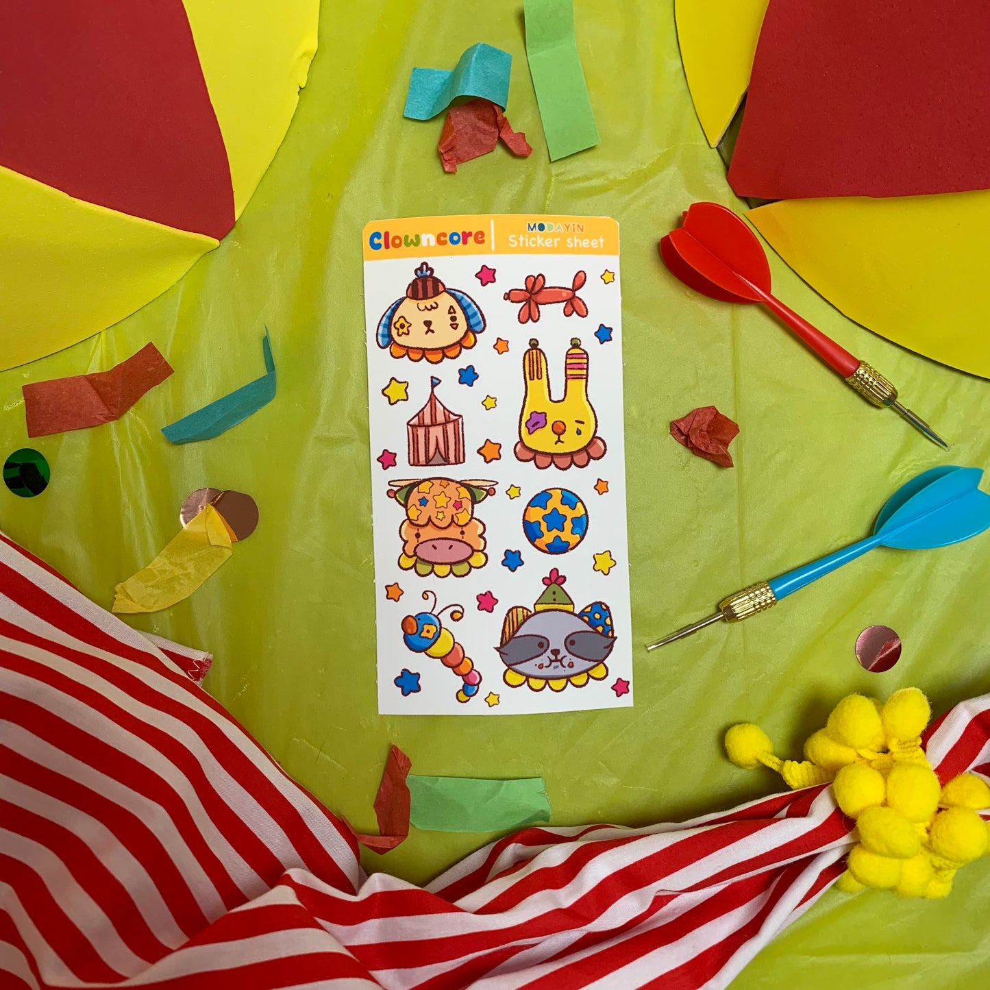 Sticker Sheet "Clowncore"