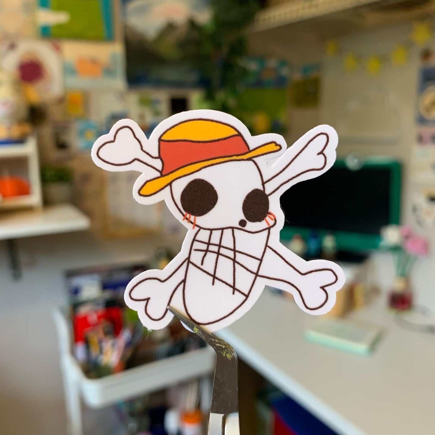 Sticker "One Piece Original Flag design, by luffy"