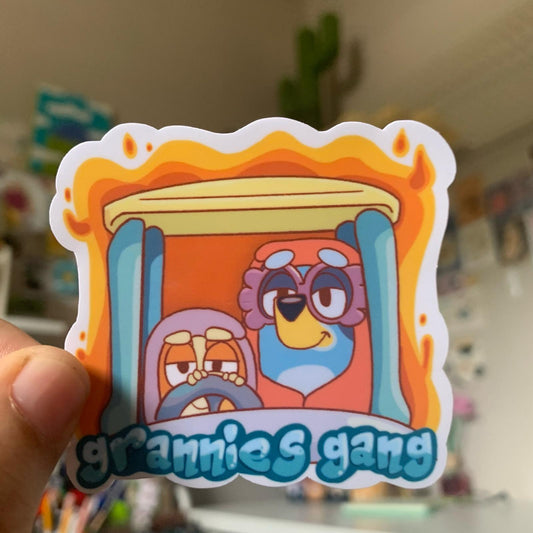 Sticker Bluey "Grannies Gang"