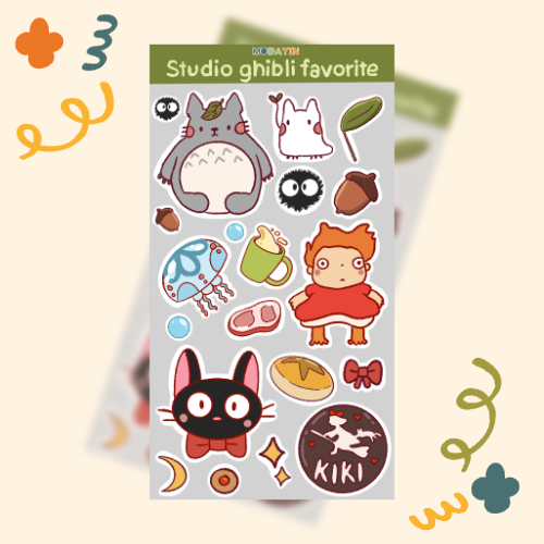 Sticker Sheet "Studio Ghibli favorite"