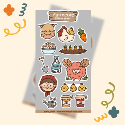 Sticker Sheet "Farmcore"